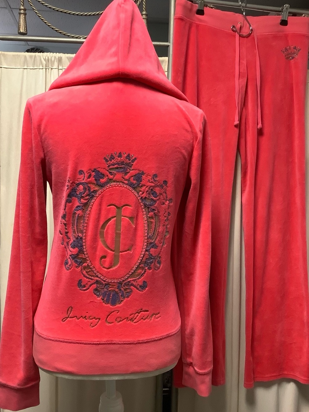 Juicy Couture Velour Hoodie & Pants Set